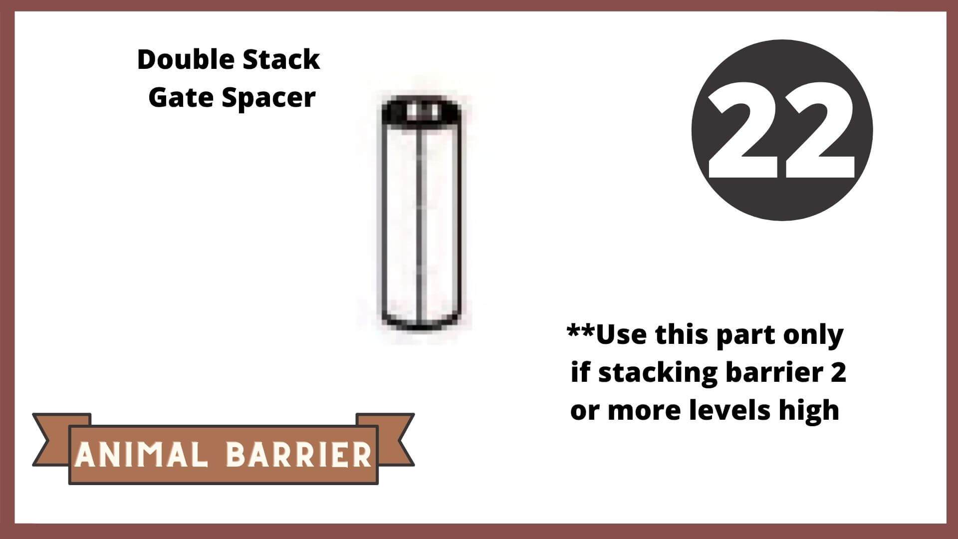 REPLACEMENT PARTS for: Stack & Extend Animal Barrier Kits & Gardens