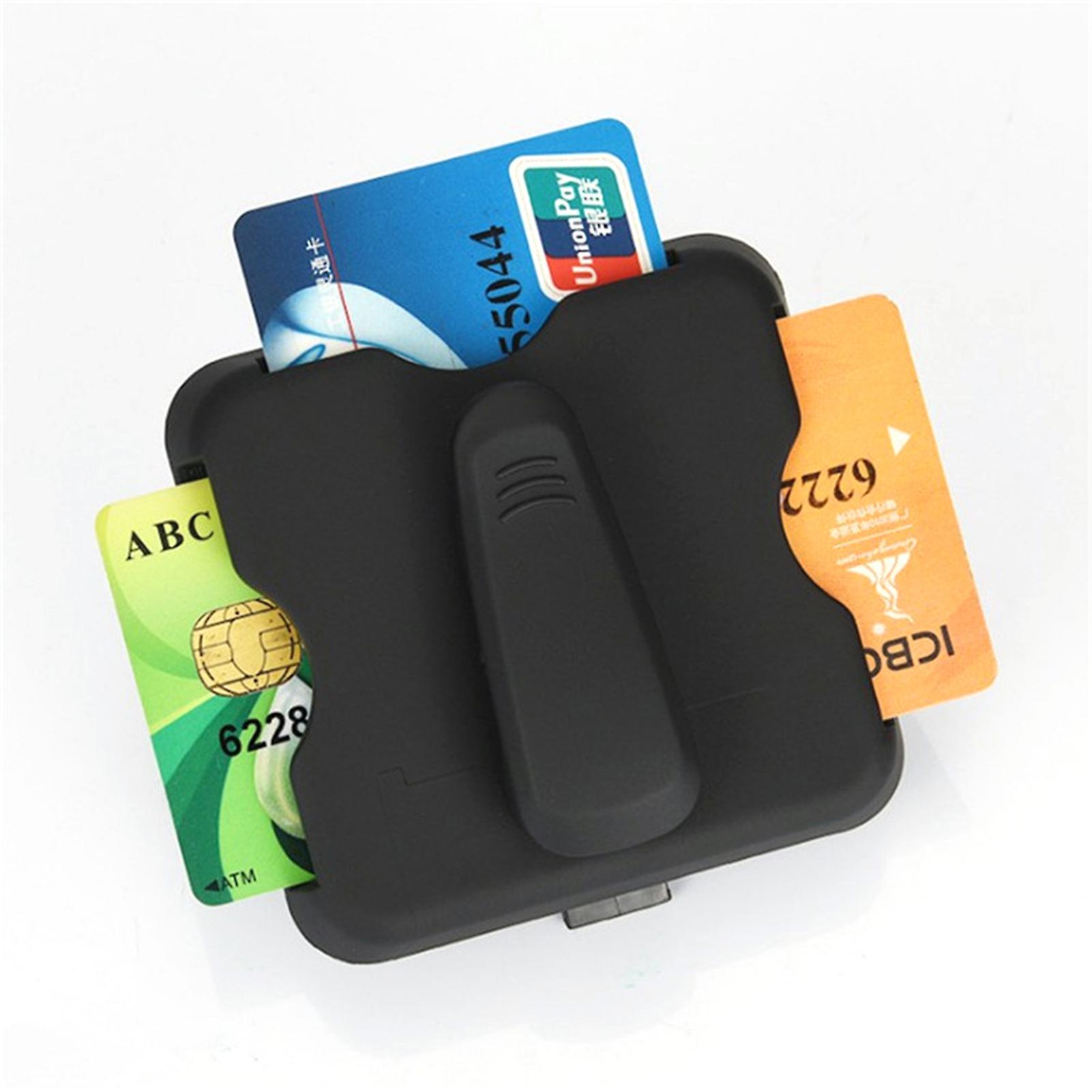 Black Multifunctional Car Sun Visor Clip Auto Parking Clip Car Ic Card Clip Sunglasses Holder