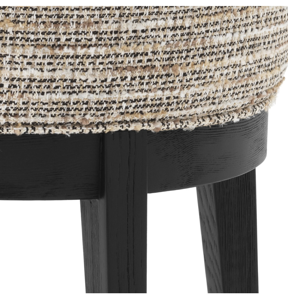 Wood Framed Round Stool  Eichholtz Jarrett   Transitional   Footstools And Ottomans   by Oroa   Distinctive Furniture  Houzz