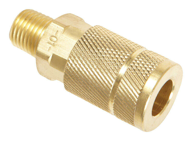 Tru-Flate Brass Quick Change Coupler 1/4 in. Male 1 pc