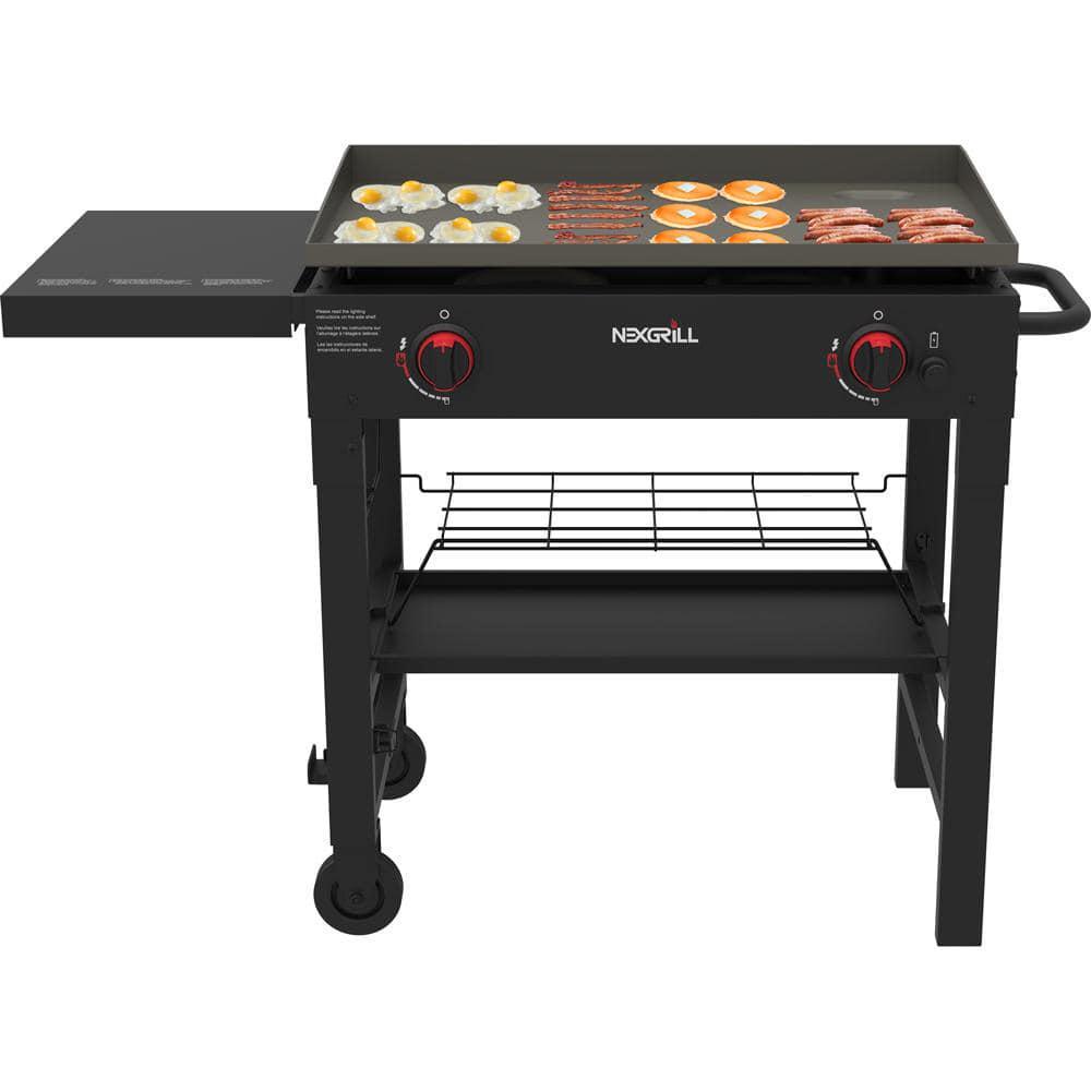 Nexgrill 2Burner 29 in Propane Gas Grill in Black with Griddle Top