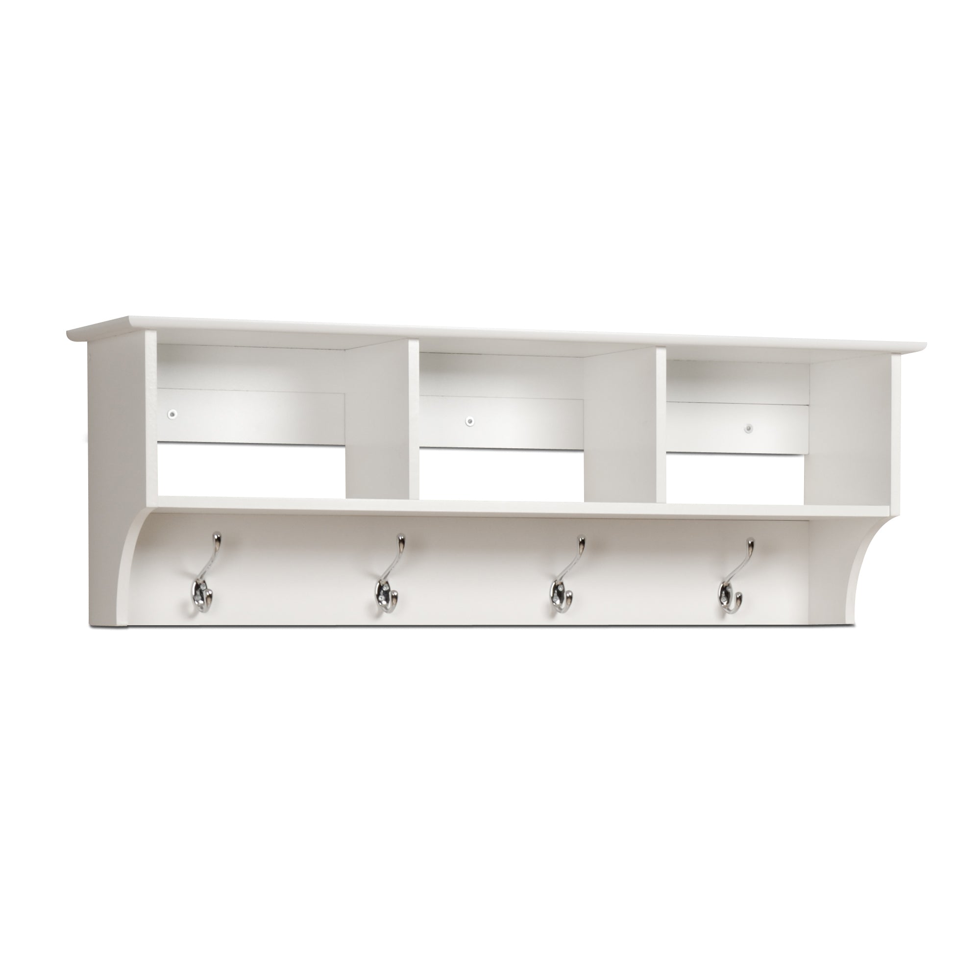 Prepac Wood Floating Shelf, White