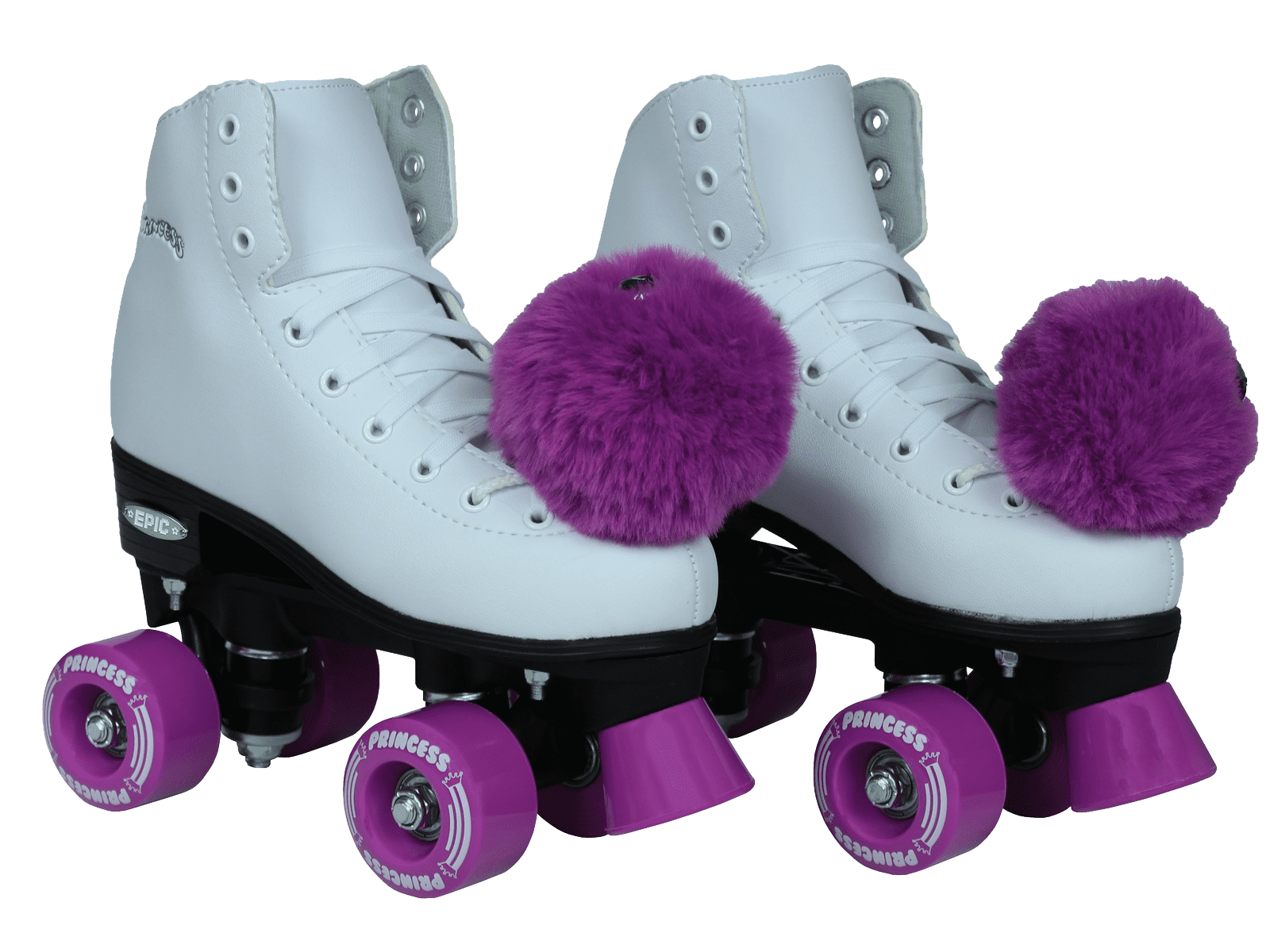 Epic Purple Princess Quad Roller Skates