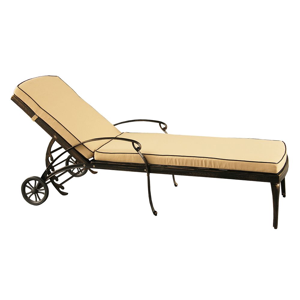 Indoor / Outdoor Rolling Adjustable Chaise Lounge Chair