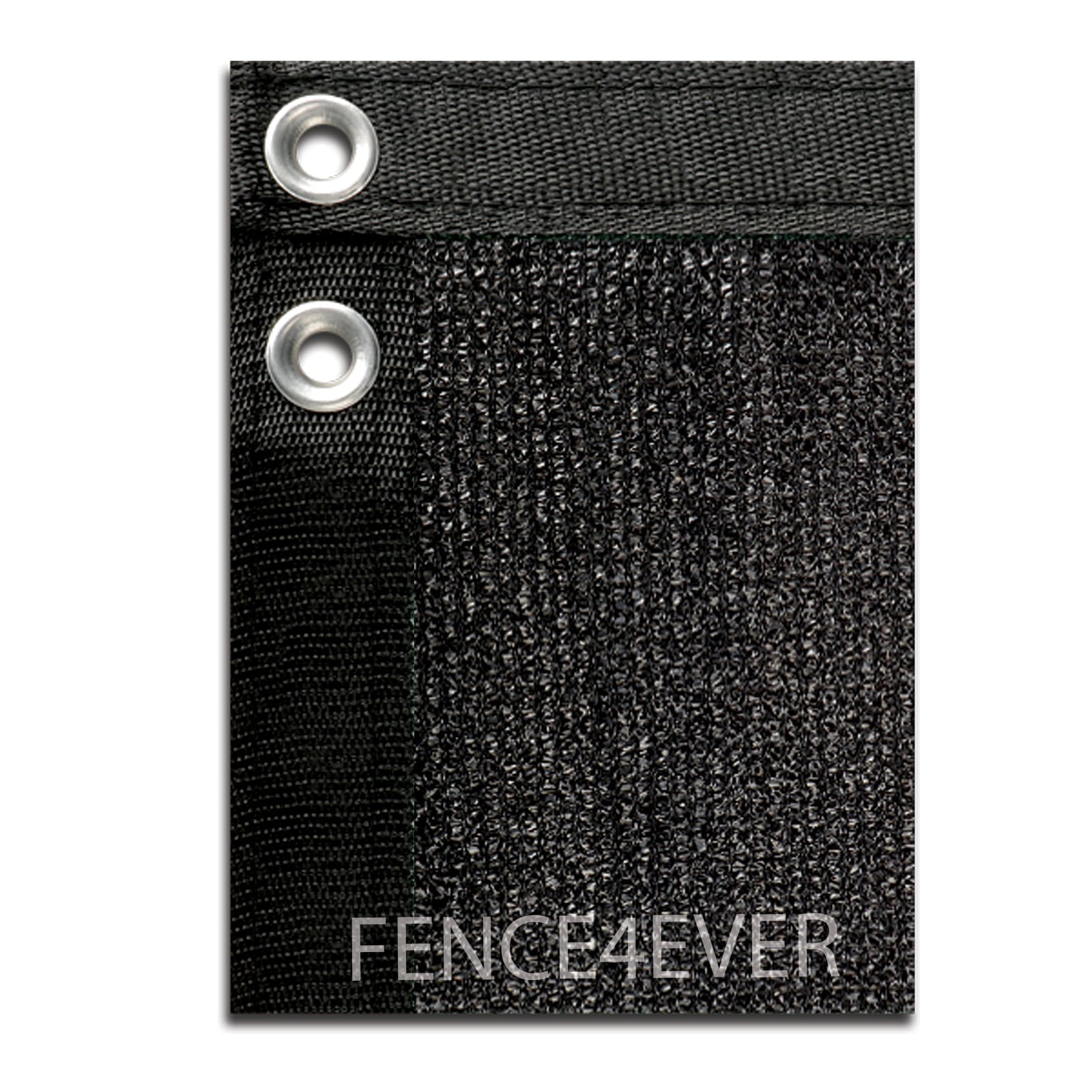 Fence4ever Black 8' x 25' 8 ft tall Fence Privacy Screen Windscreen Shade Cover Mesh Fabric Tarp