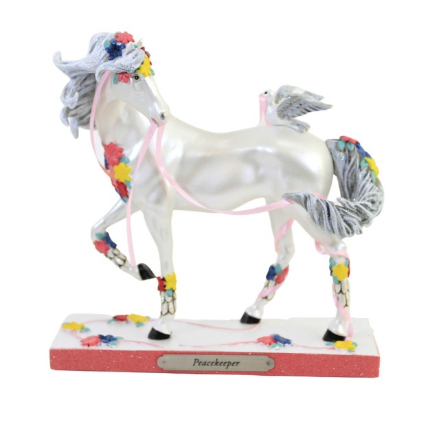 Trail Of Painted Ponies Peacekeeper One Figurine 7 25 Inches Lorna Matsuda Limited Edition 6008841le Polyresin White