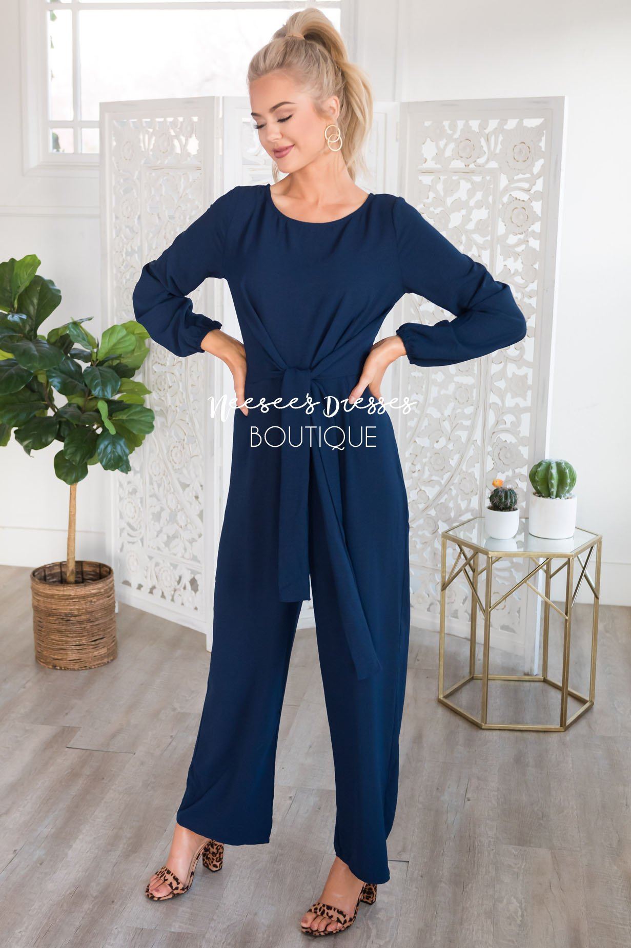 The Lolo Navy Jumpsuit