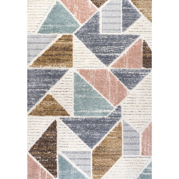 Aileen Geometric Scandi Colorblock Carved Area Rug Jonathan Y