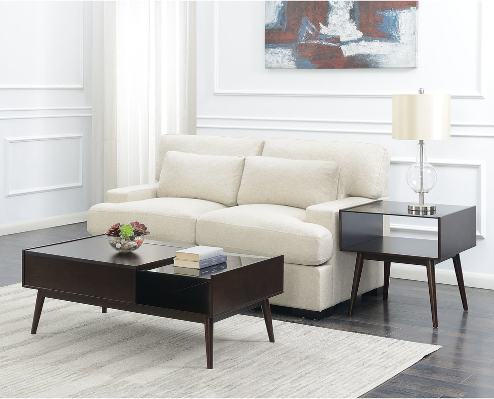 Morgan Mid Century Lift Top Coffee Table  Espresso   Midcentury   Coffee Tables   by Picket House  Houzz