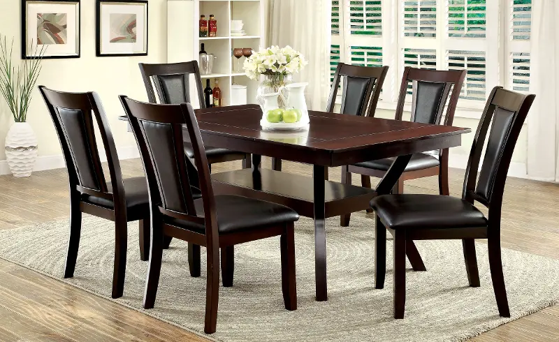 Brent Dark Cherry 5 Piece Dining Room Set