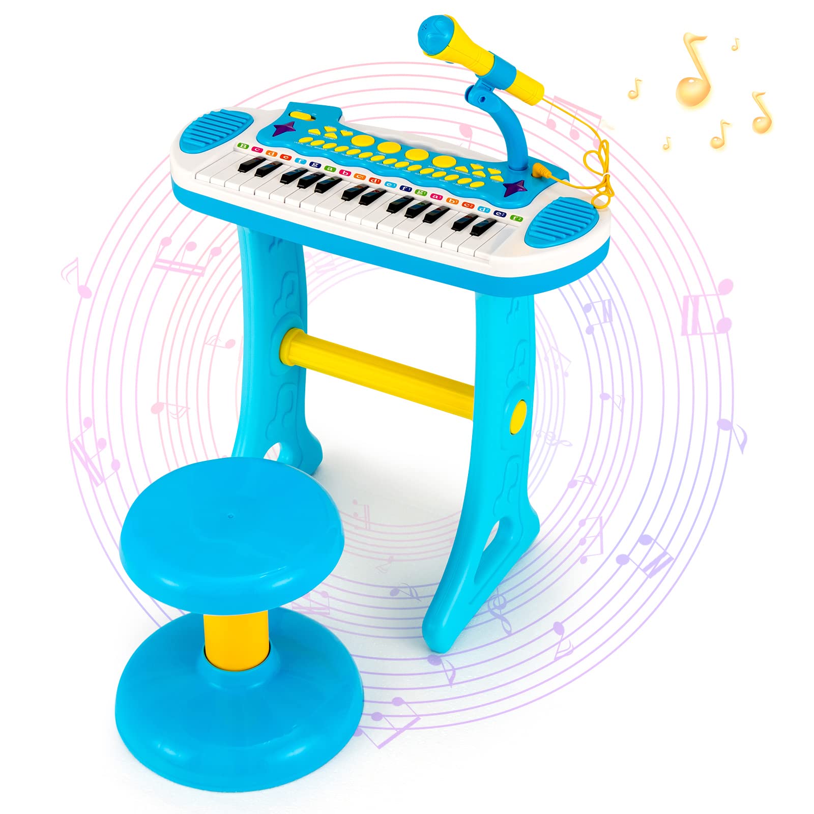 Costzon 31-Key Kids Piano Keyboard Toy, Toddler Electronic Musical Instrument Educational Toy