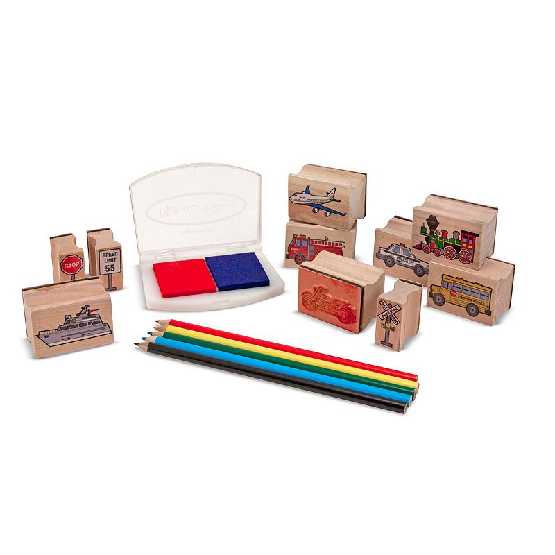 Melissa and Doug Vehicles Stamp Set