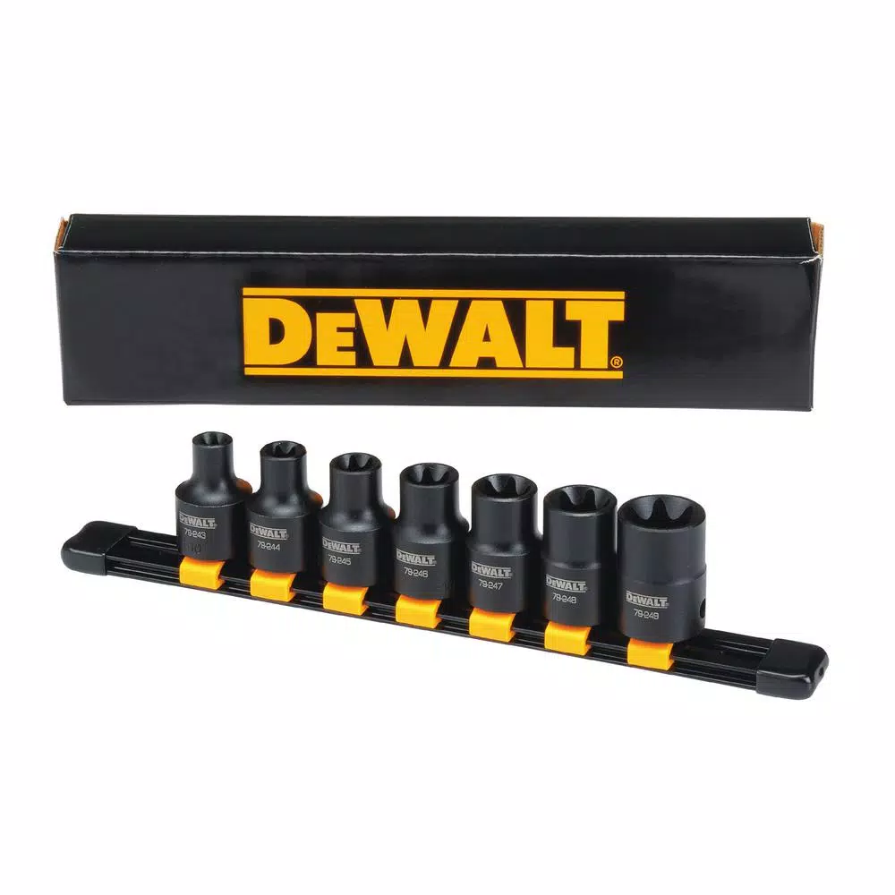 DEWALT 1/2 in. Drive Internal Torx  Impact Socket Set (7-Piece) and#8211; XDC Depot