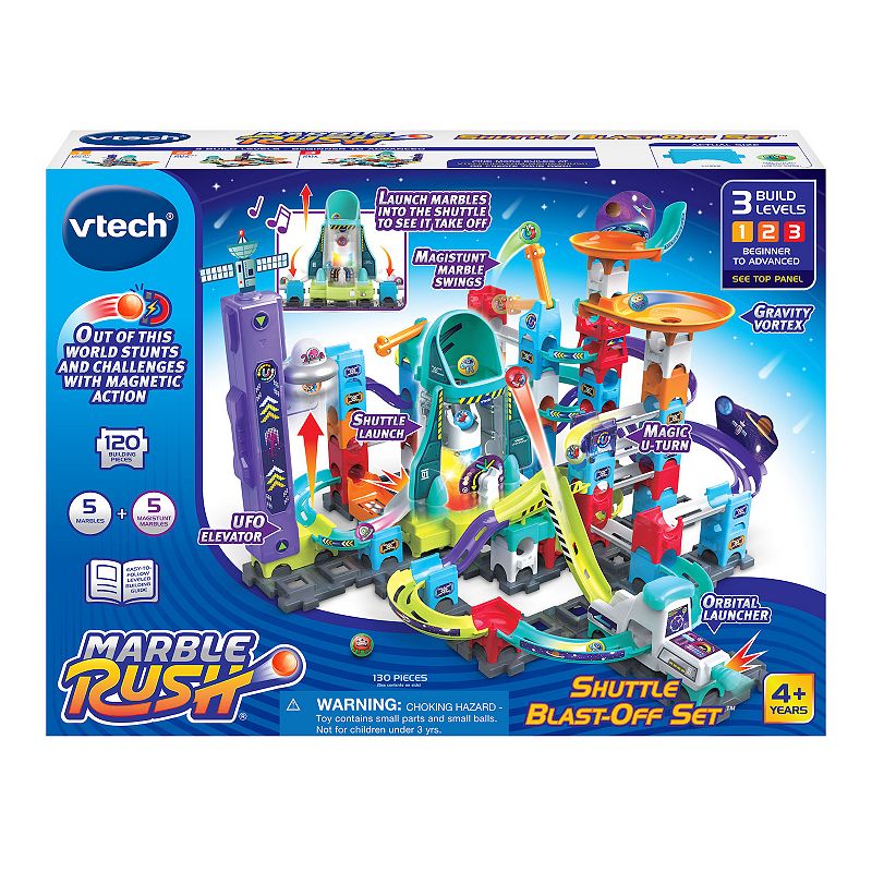 VTech Marble Rush Shuttle Blast-Off 130-piece Set