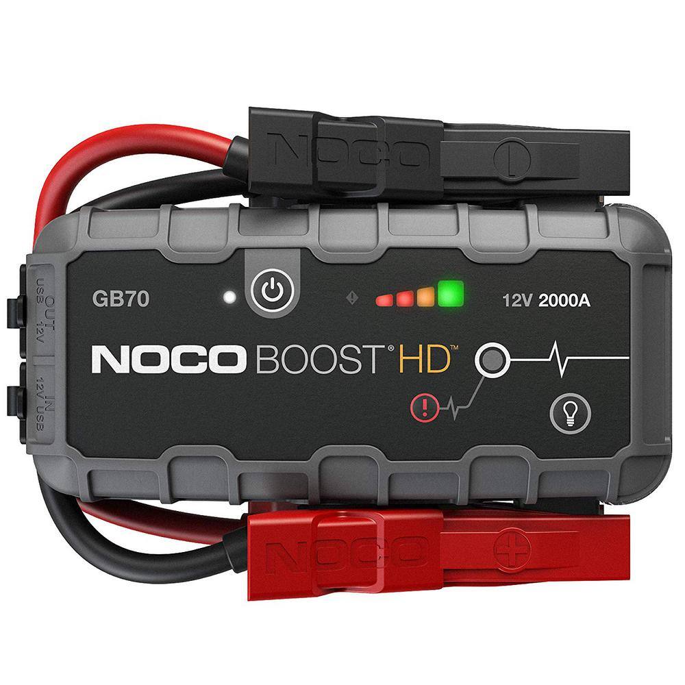 NOCO GB70 2000 Amp 12-Volt UltraSafe Lithium Jump Starter For Up To 8-Liter Gasoline And 6-Liter Diesel Engines GB70