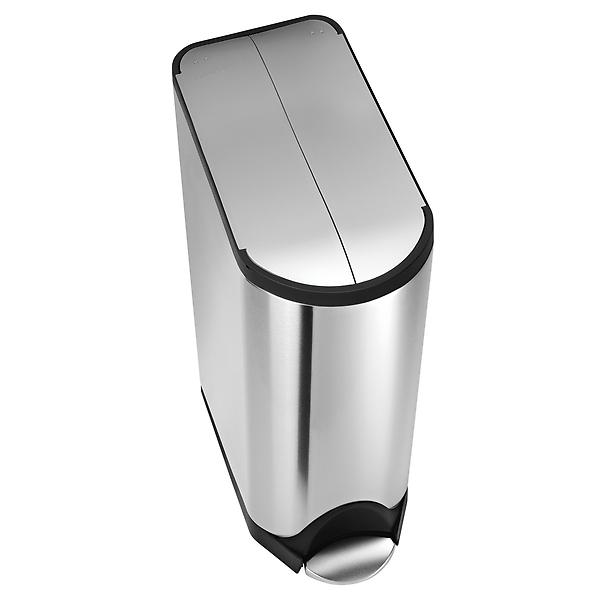 simplehuman Stainless Steel 118 gal Butterfly Step Trash Can