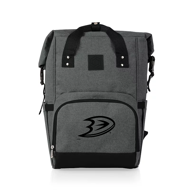 Picnic Time Anaheim Ducks On The Go Roll-Top Cooler Backpack