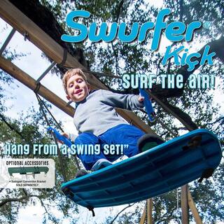 Swurfer Kick Blue Stand Up Tree Swing with Rope SW-KICK-B