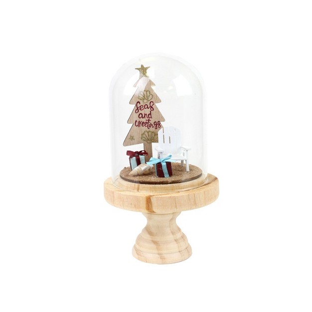 Beachcombers Wood With Glass Dome Seas amp Greetings