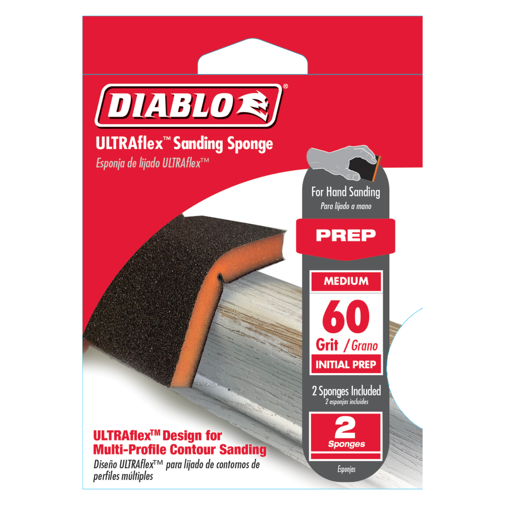 Diablo Tools ULTRAflex Sanding Sponge 60 Grit 2pc