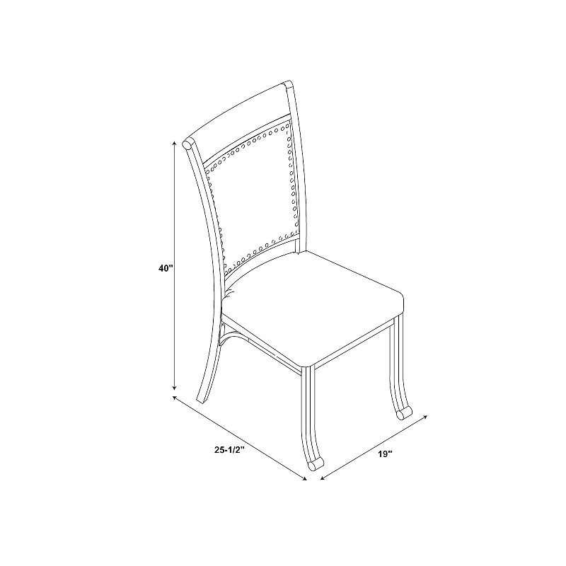 Linon Franklin Dining Chair 2-piece Set