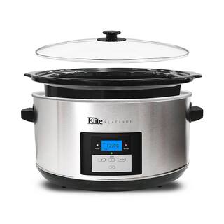 Elite Platinum Platinum 8.5 Qt. Stainless Steel Slow Cooker with Digital Display MST-900D