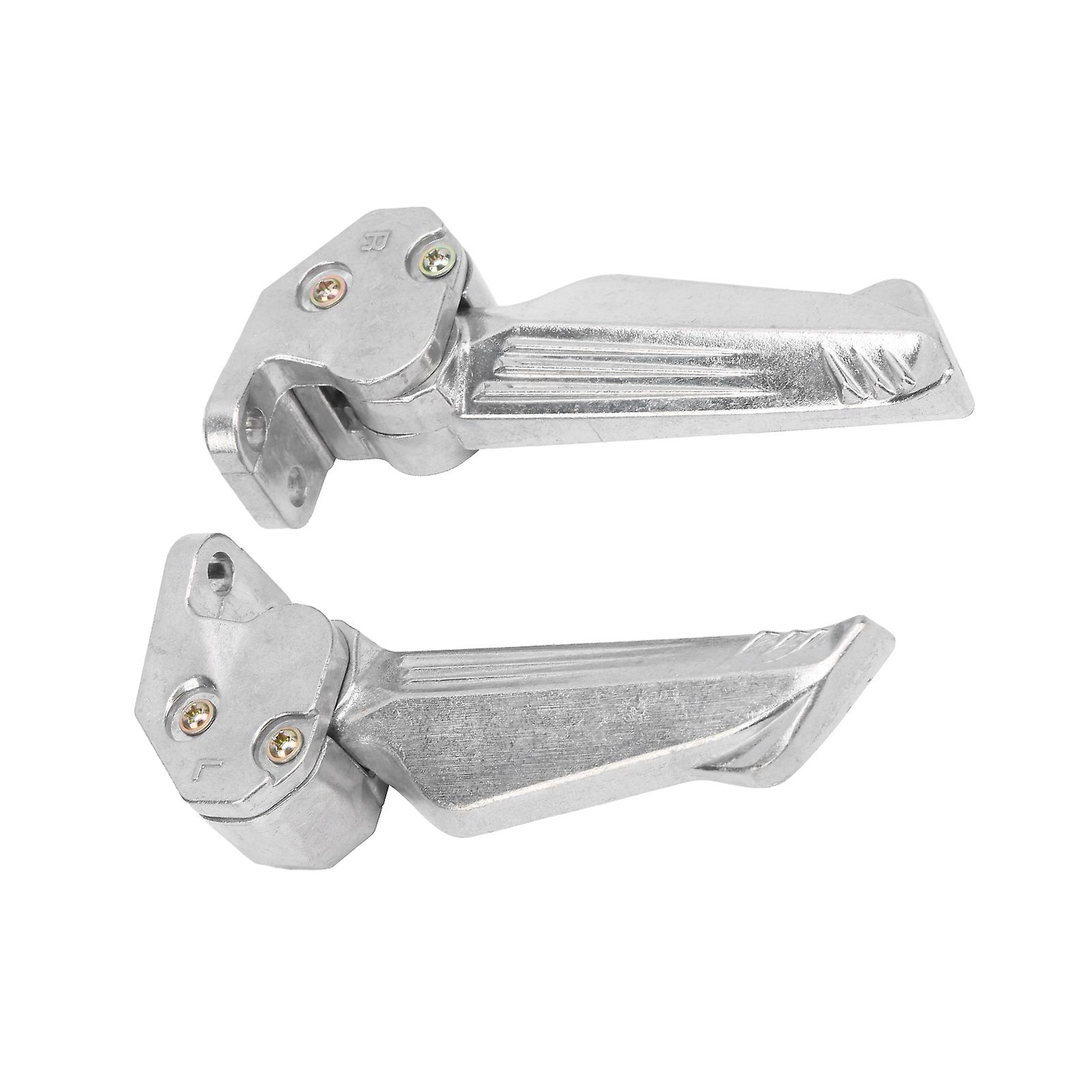 Pair Of Motorcycle Foot Pegs Pedal Automatic Telescopic Aluminum Alloy Footrests Universal