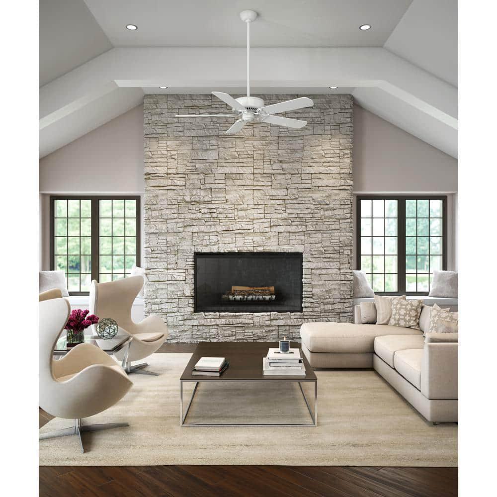 Casablanca Panama DC 54 in Indoor Snow White Ceiling Fan with Remote