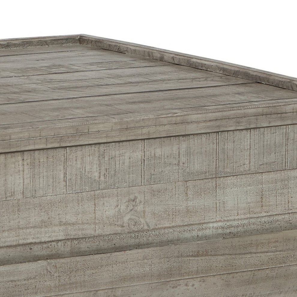 Modern 36 quotLift Top Coffee Table  Platform Design  Muted Gray Pine Wood   Farmhouse   Coffee Tables   by VirVentures  Houzz