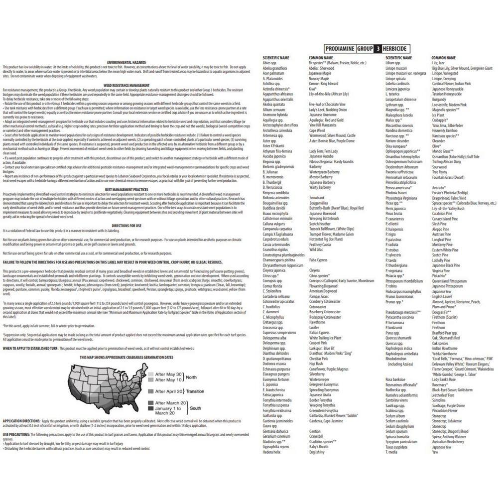 LEBANON 40 lbs. 0.58 Prodiamine Crabgrass Preventer Covers 20000 sq. ft. 2440573