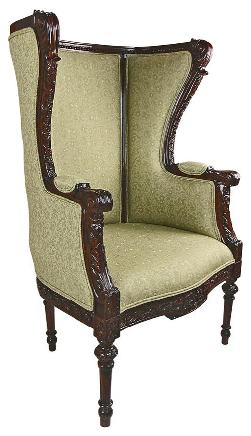 Design Toscano Louis Xvi Wingback Armchair   Victorian   Armchairs And Accent Chairs   by Kolibri Decor  Houzz