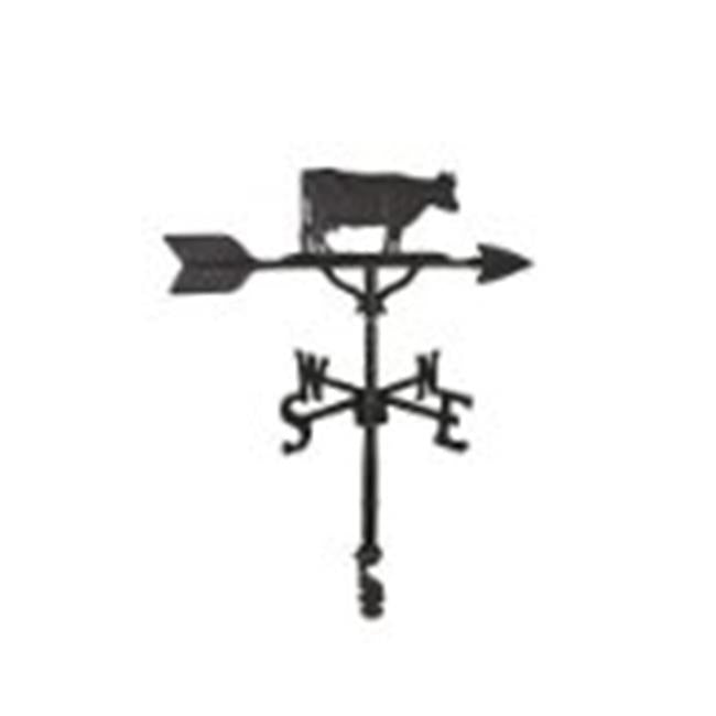 Montague Metal Products WV-275-SB 200 Series 32 In. Black Cow Weathervane