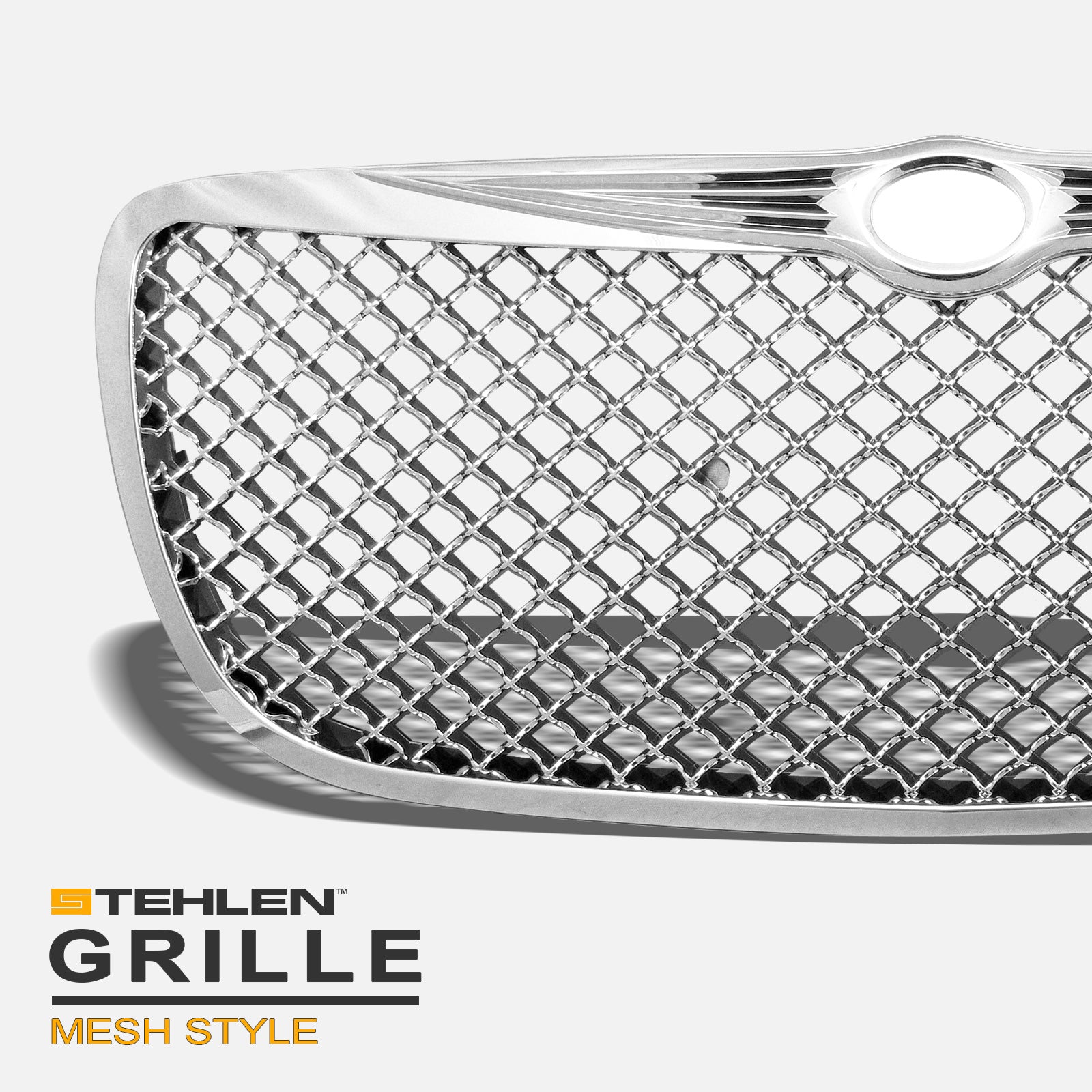 Stehlen 642167820659 Mesh Front Hood Bumper Grille - Chrome For 2004-2006 Chrysler Sebring