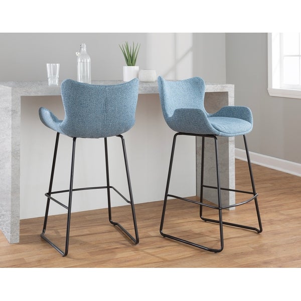 Porch and Den Kamil Upholstered Counter Stool - Set of 2