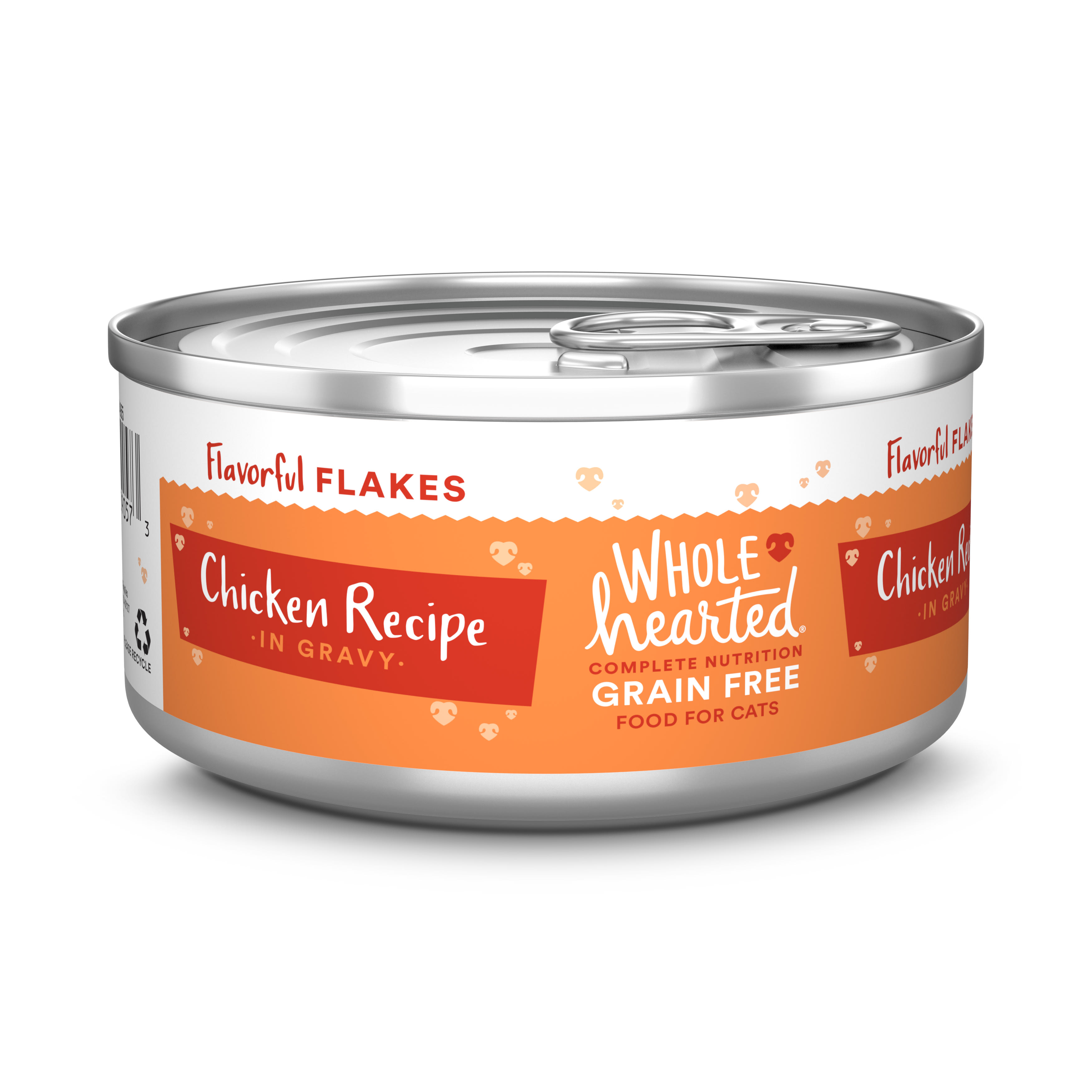 WHOLEHEARTED All Life Stages Canned Cat Food - Grain Free Chicken Recipe Flaked in Gravy， 5.5 OZ， Case of 12