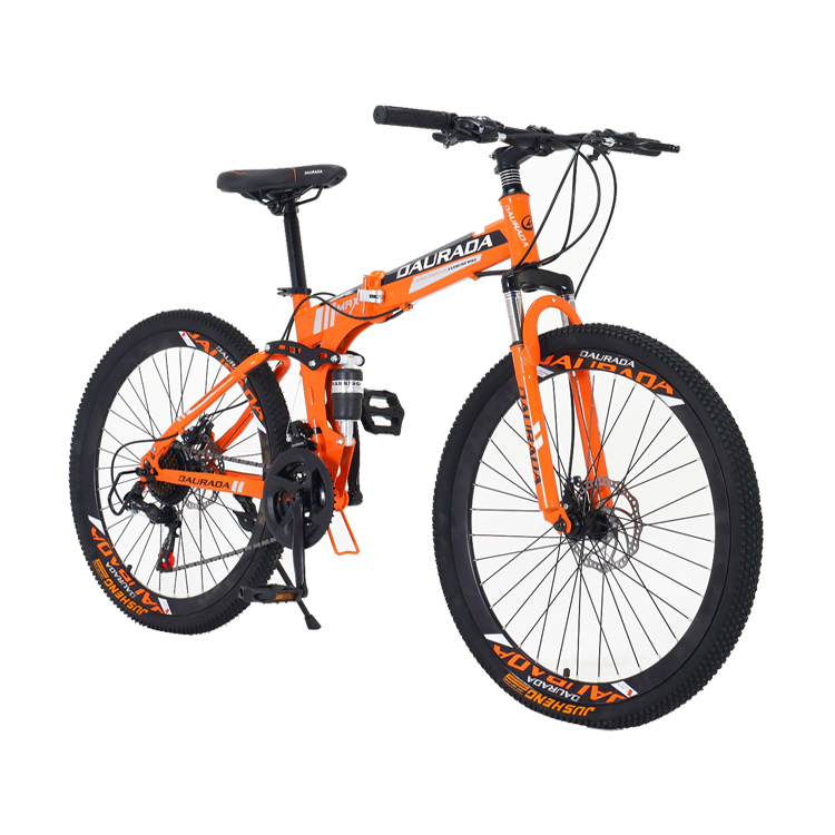 DAURADA 24 Inch Folding Mountain Bike Carbon Steel Cycle Bicycle