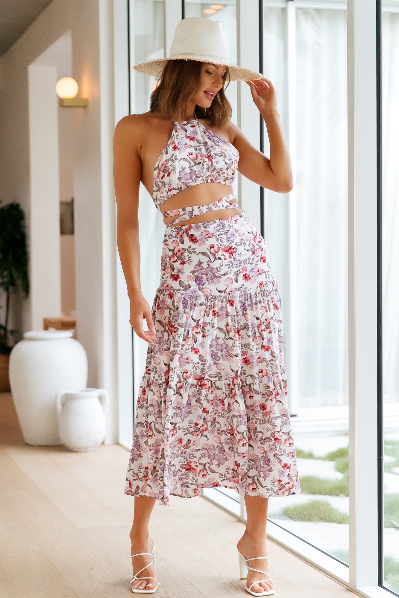 Stay In Maxi Skirt Floral