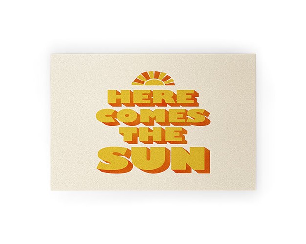 Showmemars Here Comes The Sun Welcome Mat Society6