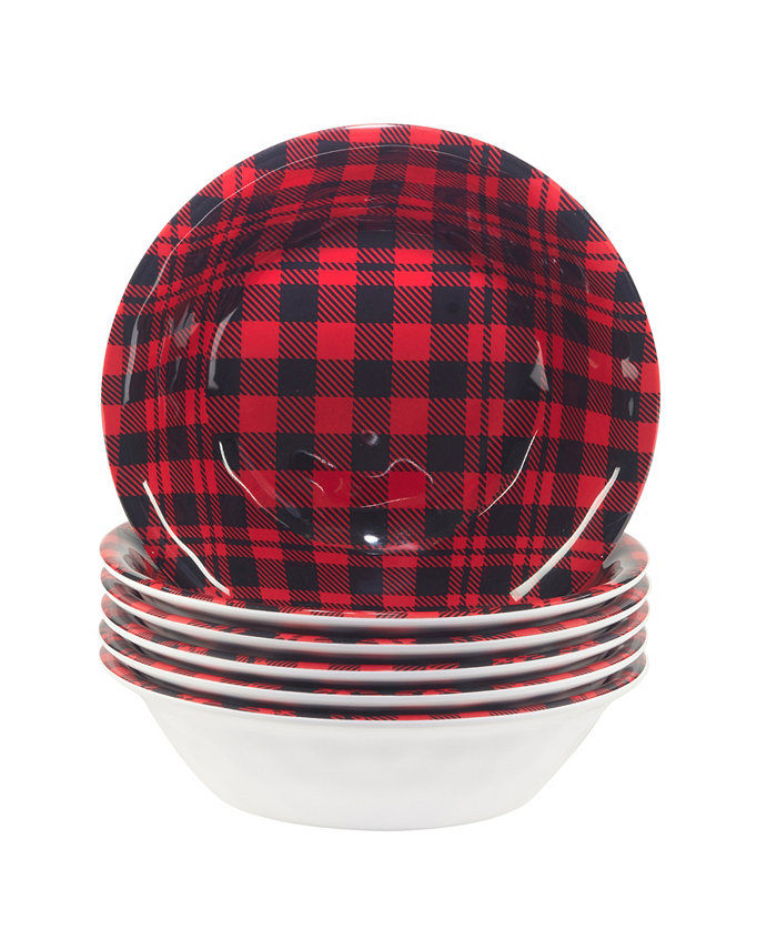 Certified International Buffalo Plaid 11 Set of 6 All Purpose Bowl