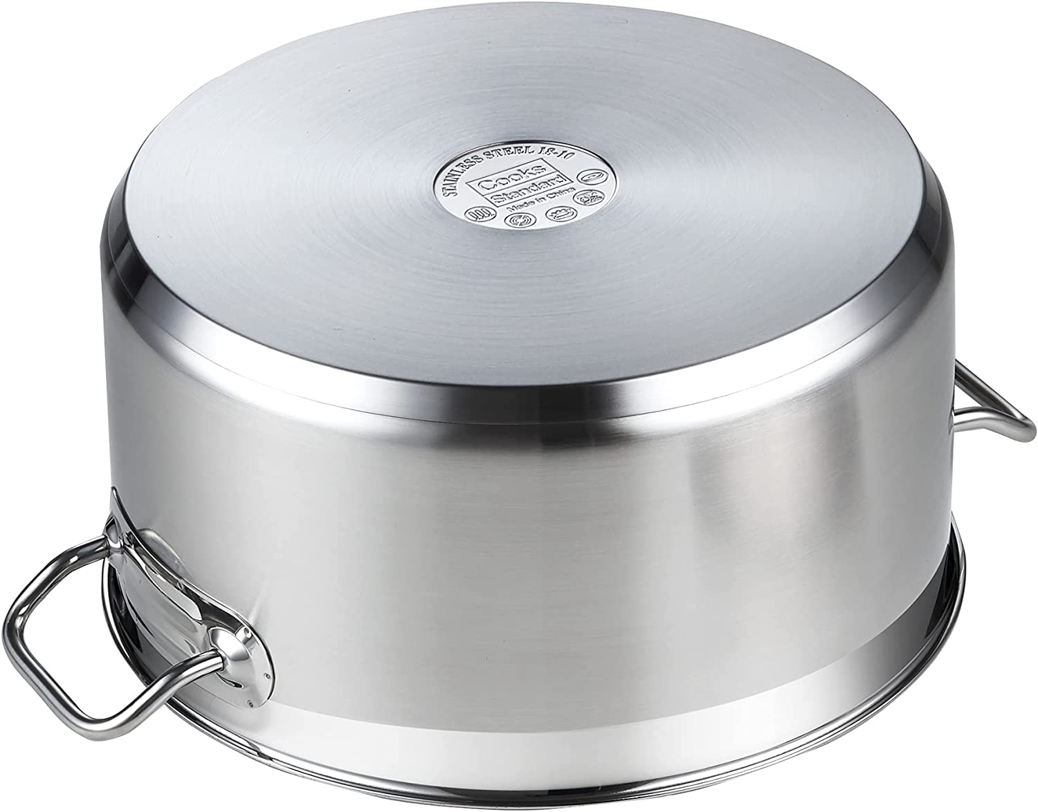 Cooks Standard Professional Stainless Steel Dutch Oven Stockpot with Lid， 9Qt