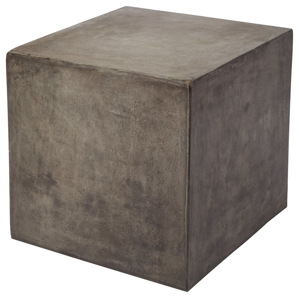 Dimond Home 157 008 Cubo Concrete Cube Table   Transitional   Side Tables And End Tables   by Uber Bazaar  Houzz