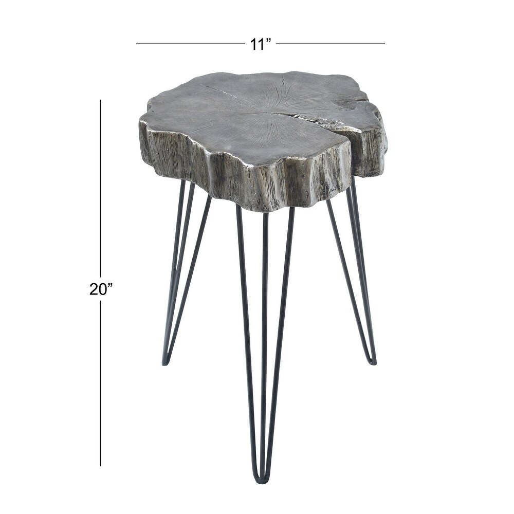 Polystone Modern Accent Table 26 x 19 x 19