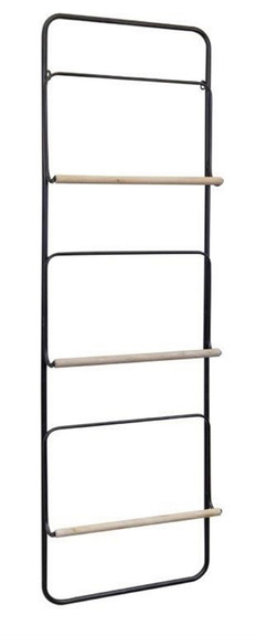 Melrose 82064DS Wall Ladder 19.5L x 5'H Wood/Meta...