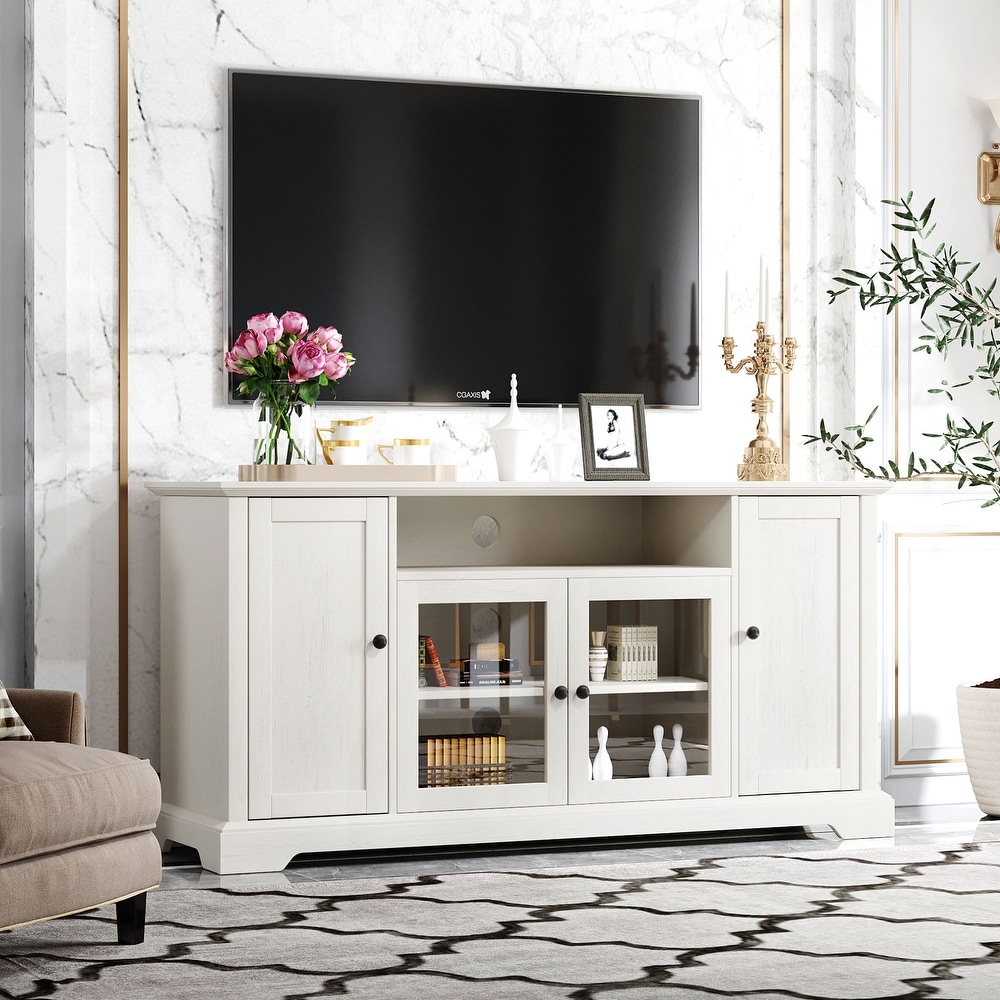 Classic TV Stand with Storage Cabinet for TV up to 65\