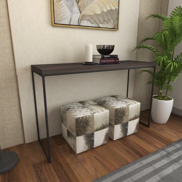 Black Pine Contemporary Console Table 33 x 52 x 18