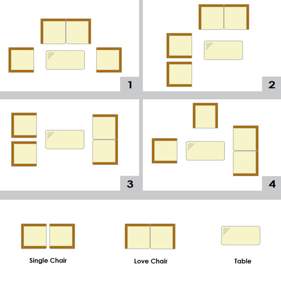 Costway 31250647 4 Pcs Patio Rattan Cushioned Sofa...