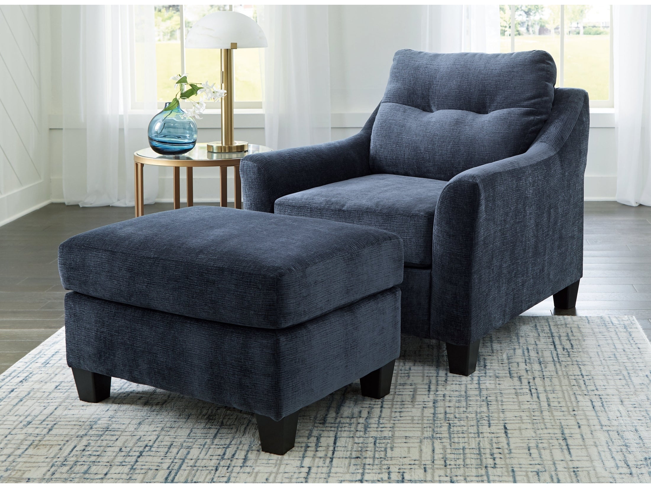 (Online Special Price) Amity Bay Chair and Ottoman