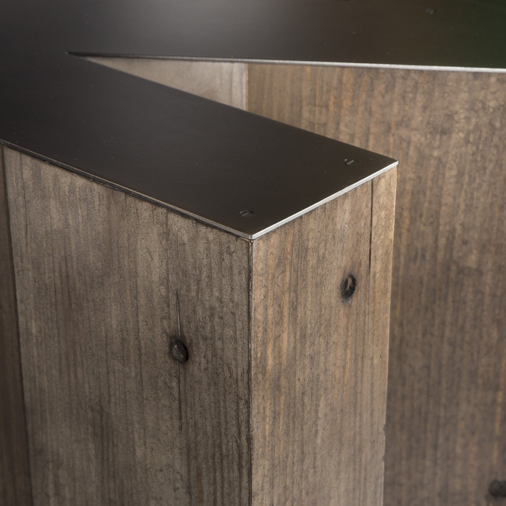 N Letter Side Table   Industrial   Side Tables And End Tables   by Peachtree Fine Furniture  Houzz