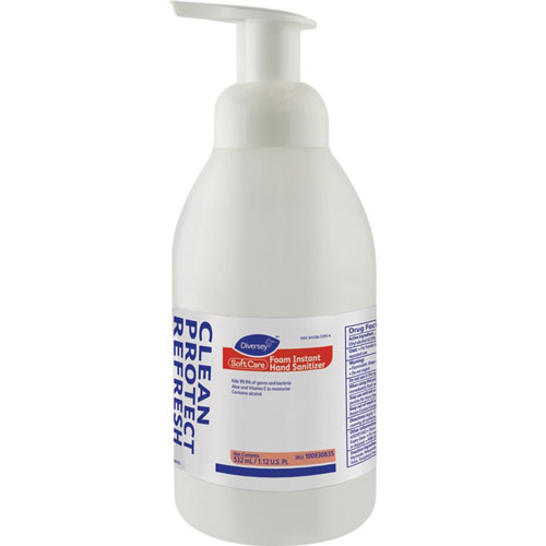 Diversey Soft Care Hand Sanitizer Foam | Alcohol Scent， 18 fl oz (532 mL) | DVO100930835