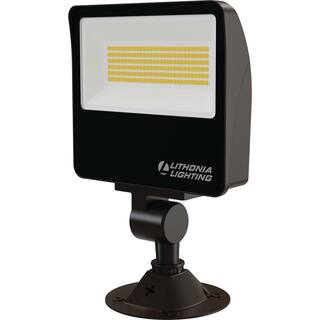 Lithonia Lighting Contractor Select ESXF2 Bronze Outdoor Integrated LED Flood Light with Switchable Lumens and CCT ESXF2 ALO SWW2 KY DDB M2